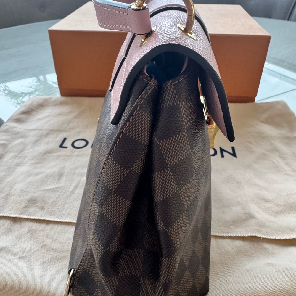 Louis Vuitton Clapton Backpack in Damier Ebene and Pink - Picture 8 of 16